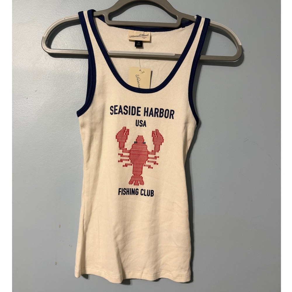 Universal Thread XS Seaside Harbor Lobster Graphic Ringer Tank Top 2844